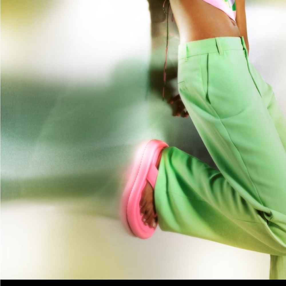 Green trousers